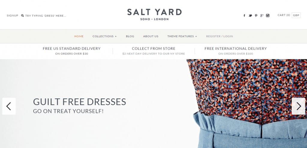 SALT YARD Theme