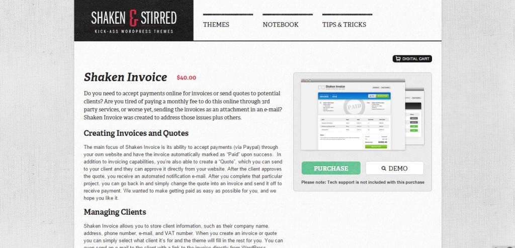 Shaken Invoice