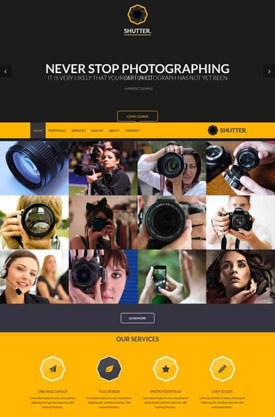 Shutte Bootstrap Template