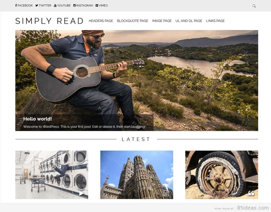 Simply Read WordPress Theme