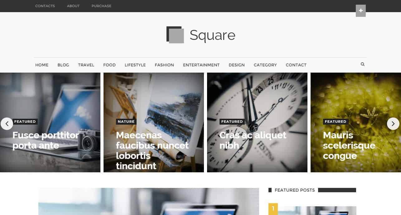 Square Blogger template