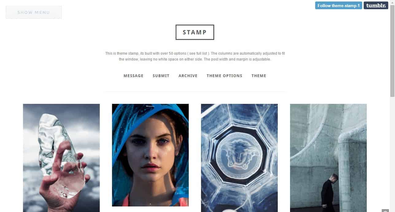Stamp Tumblr Template
