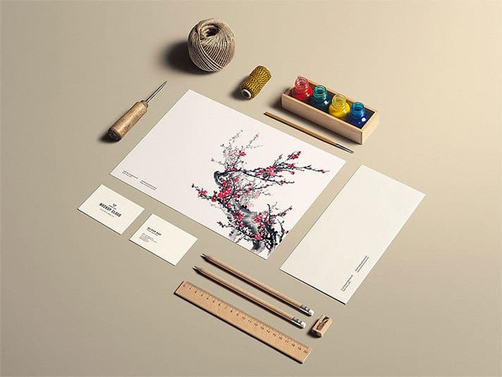 Stationery Mock-Up Art Craft