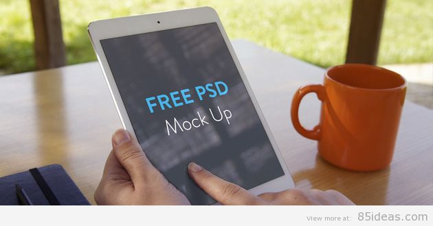 summer inspired iPad mockup