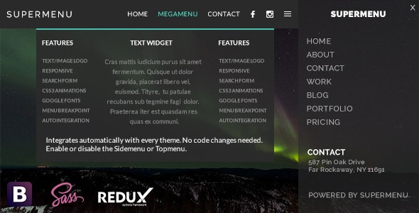 Supermenu WordPress Mega Menu Plugin