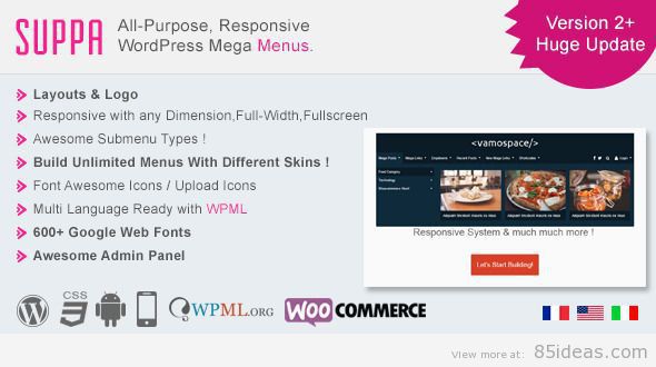 Suppamenu WordPress Plugin