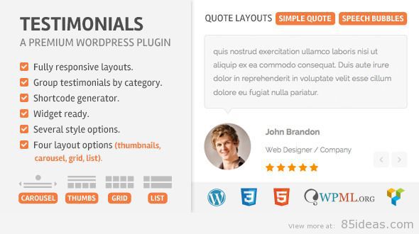 Testimonials WordPress Plugin