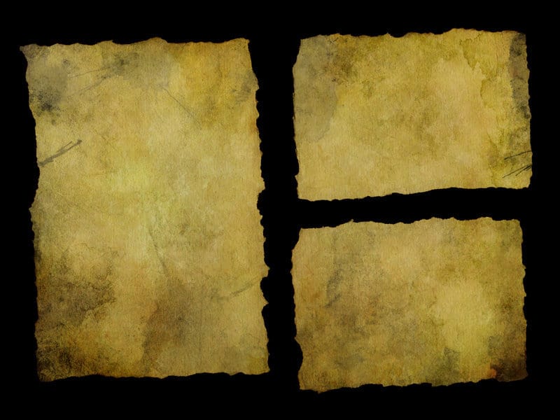 Torn Paper Big Yellowed 3