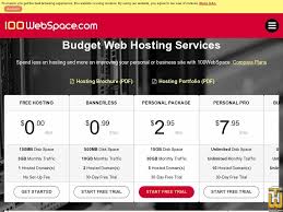 100WebSpace - free wordpress hosting services