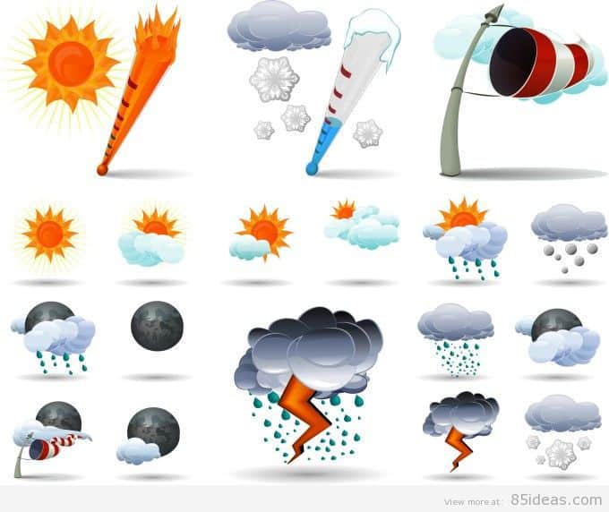 Vector weather icons