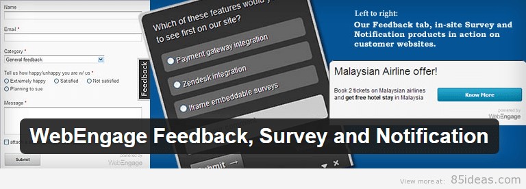 WebEngage user Feedback Plugin
