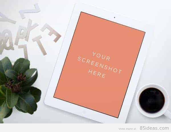 White iPad MockUp