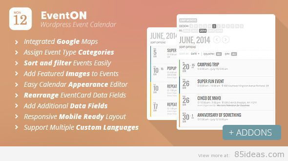 WordPress Event Calendar Plugin