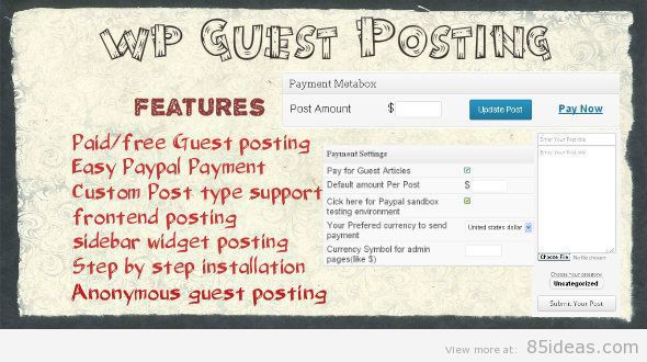 WordPress Guest Posting Plugin