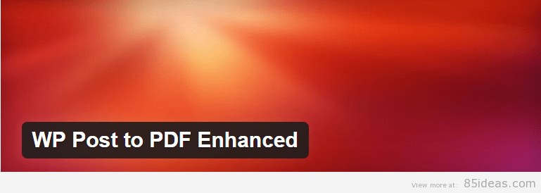 WP Post to PDF Enhanced
