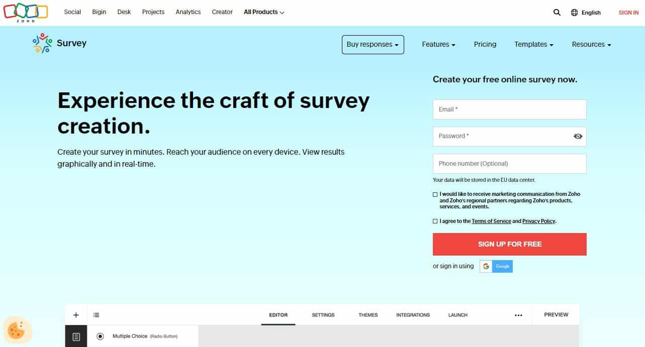 Zoho survey