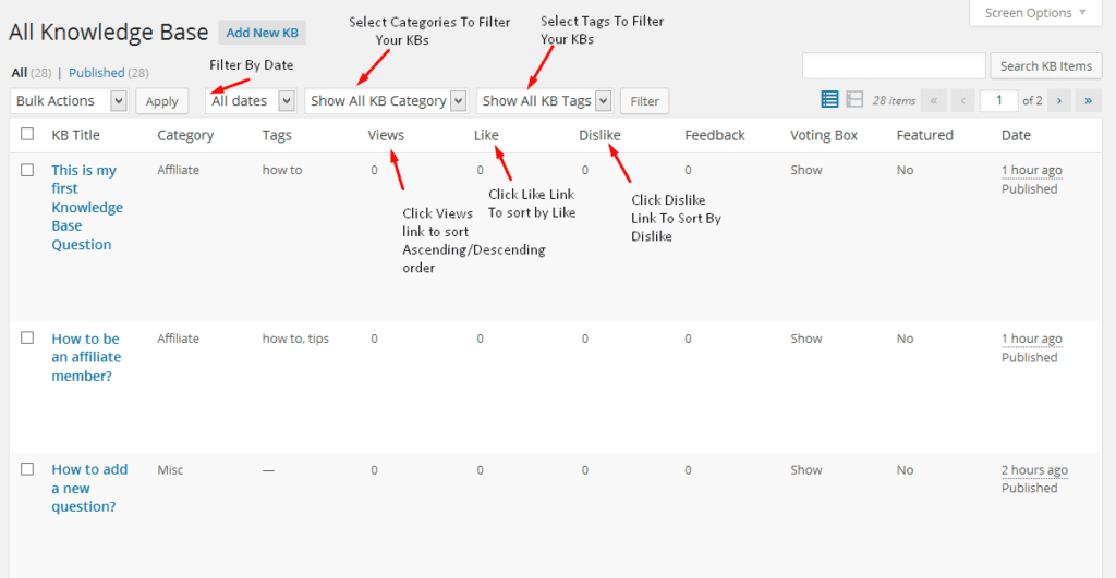 BWL Knowledge Base Manager