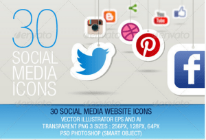 30 Social Media Icons
