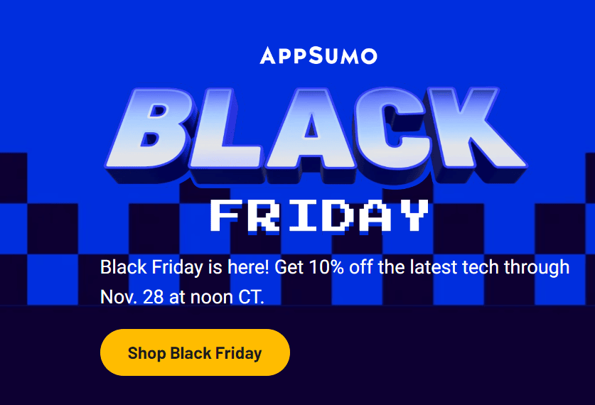 AppSumo Black Friday Deal AppSumo
