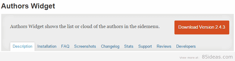 Authors Widget