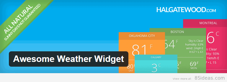 Awesome Weather Widget Plugin