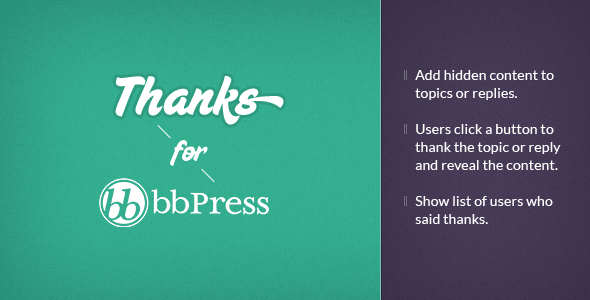 bbPress Thanks