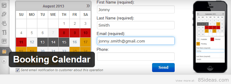 Booking Calendar WordPress Plugin