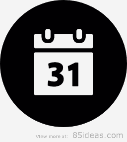 Calendar round free icon