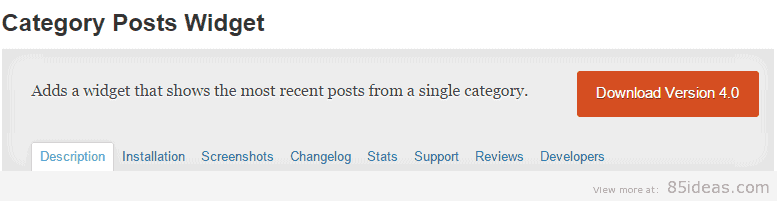 Category Posts Widget