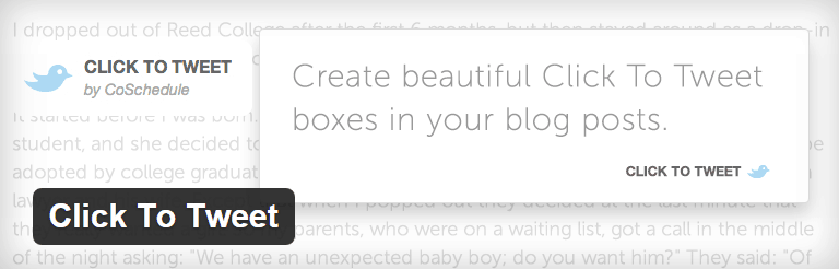 Click To Tweet WordPress Plugin