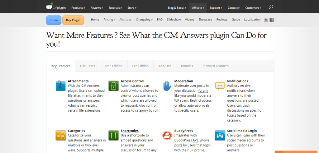 CM Answers Plugin