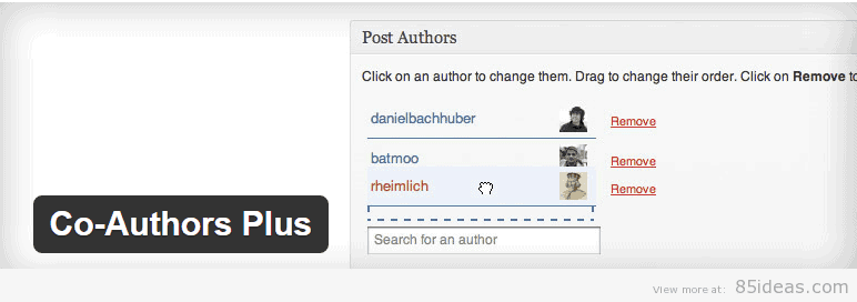 Co Authors Plus WordPress Plugin