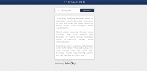 Corporate Ipsum