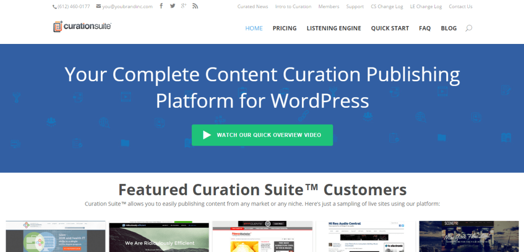 Curation Suite Plugin