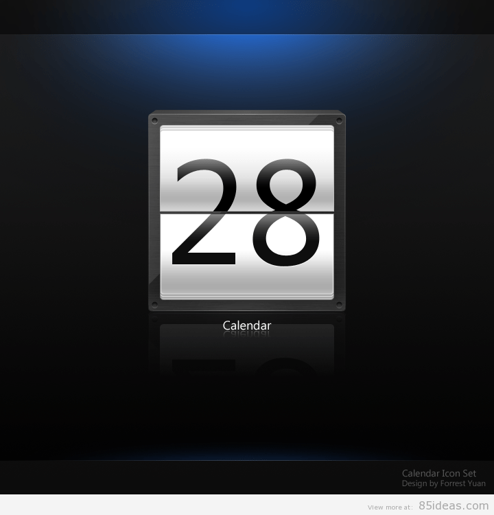 Dark Calendar icon