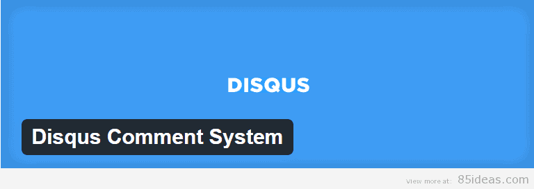 Disqus Comment System Plugin