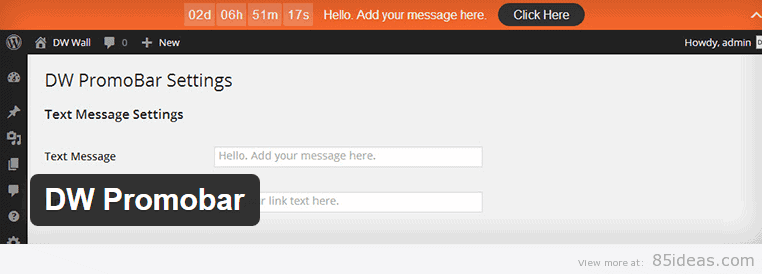 DW Promobar WordPress Plugin