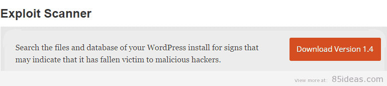 Exploit Scanner Plugin
