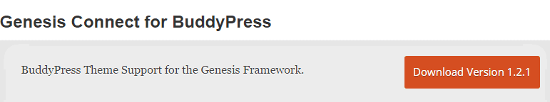 Genesis Connect for BuddyPress