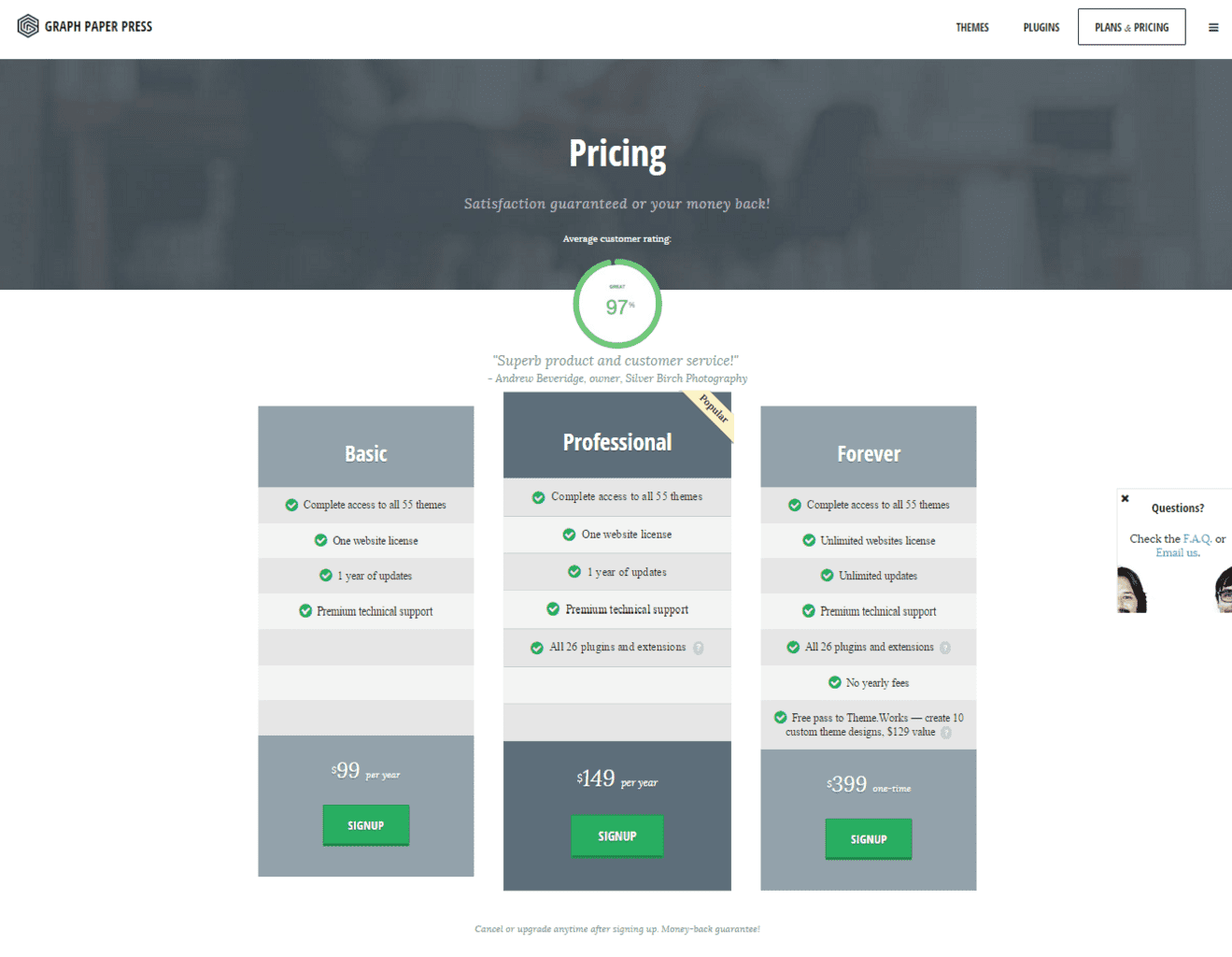 Graph Paper Press Pricing