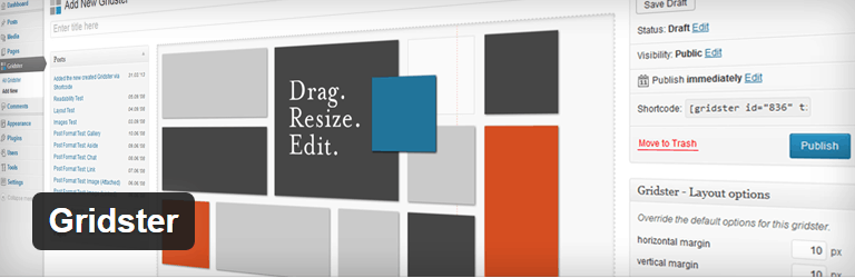Gridster WordPress Plugin