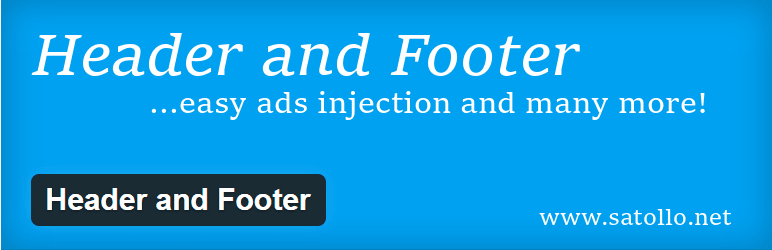 Header and Footer WordPress Plugin