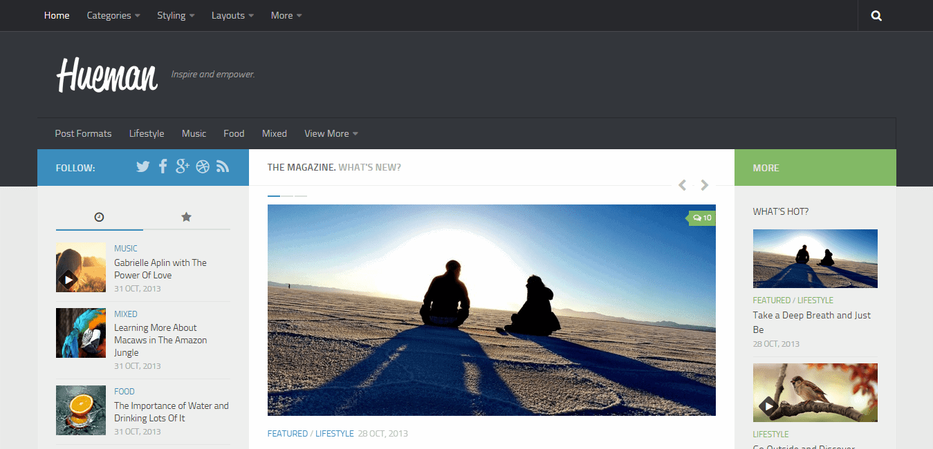 Hueman WordPress Theme