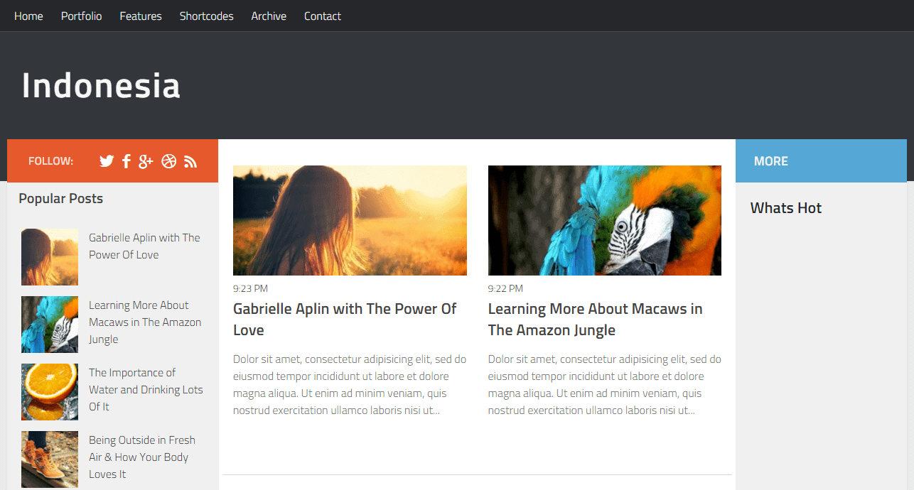 Indonesia Blogger Template