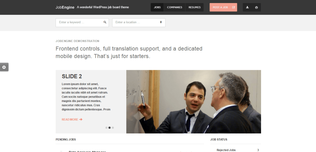 JobEngine Jobboard theme