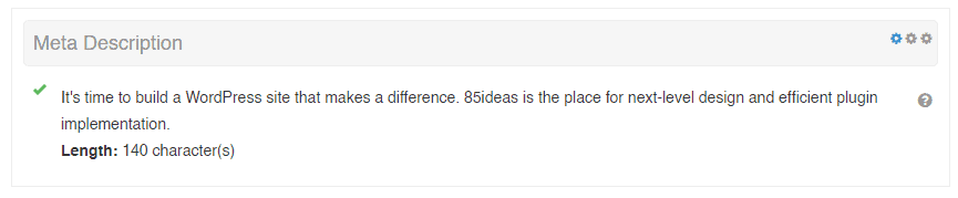 Meta description