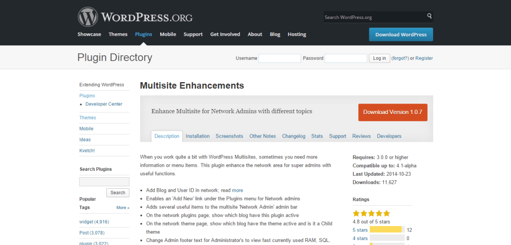 Multisite Enhancements Plugin