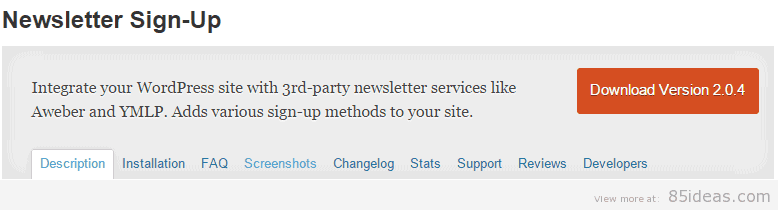 Newsletter Sign Up Plugins