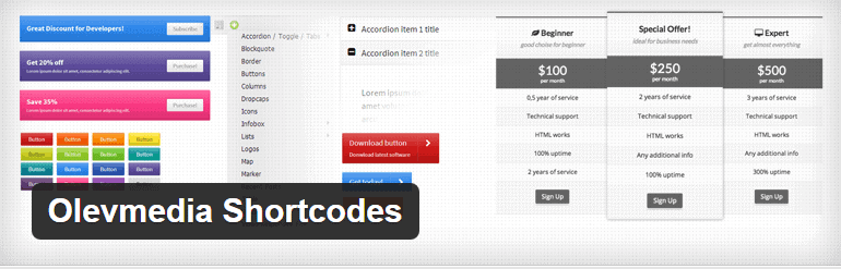 Olevmedia Shortcodes