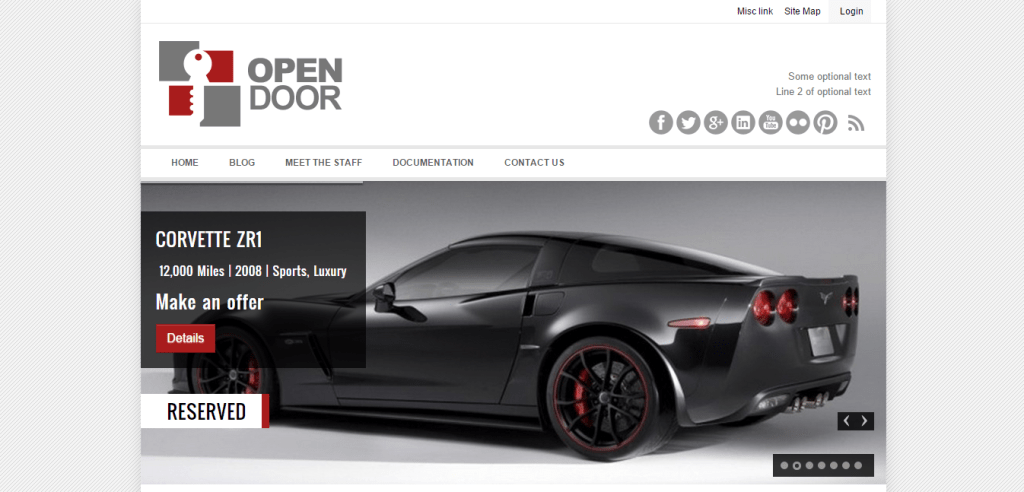 OpenDoor Car theme